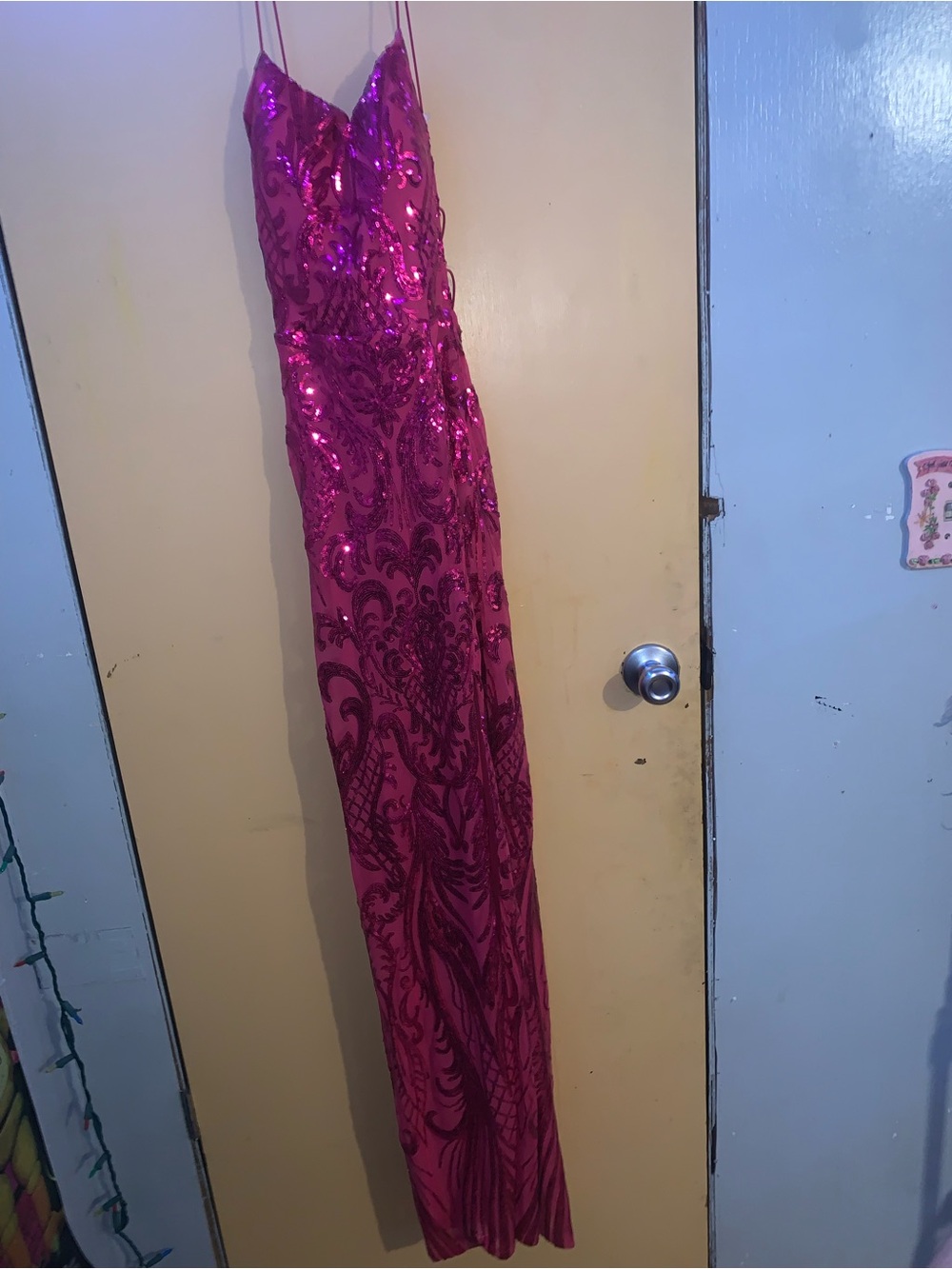 Women’s Fuchsia Sequin dress